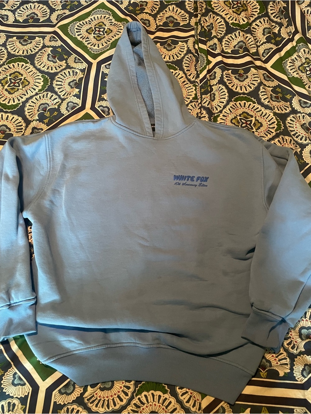 White Fox Boutique 10th anniversary Blue Pullover Hoodie